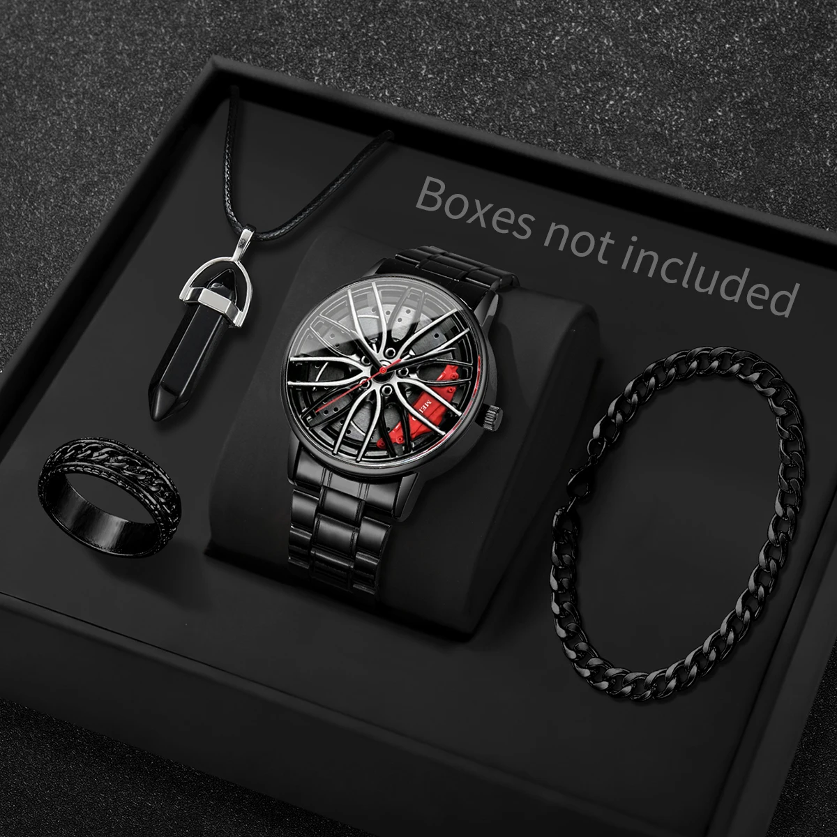 Jewelry Watches For Men - 4 adet/takım moda 3d araba tekerleği