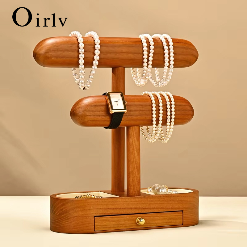 Jewelry And Watches Stores - Oirlv Masif Ahşap Takı Teşhir Standı,