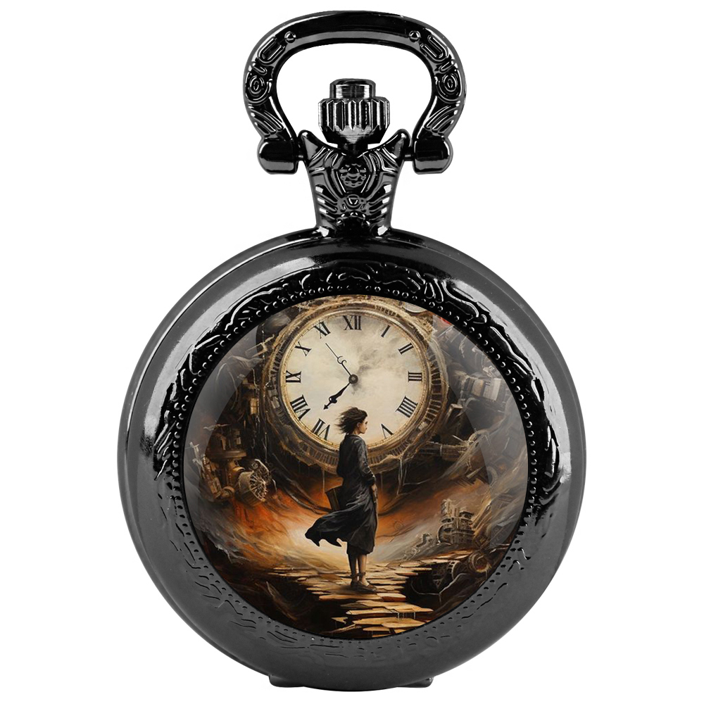 Jewelry Watches For Kids - Benzersiz Steampunk Saat Erkek Cam Kubbe