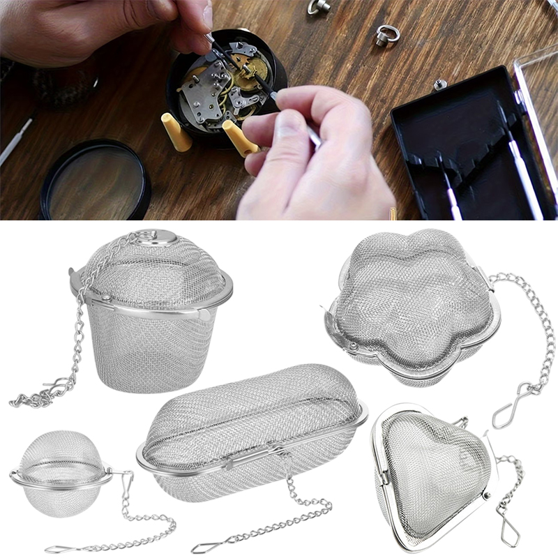 Jewelry Eyewear Watches & Accessories - Paslanmaz Çelik Saat Temizleyici Örgü Sepet