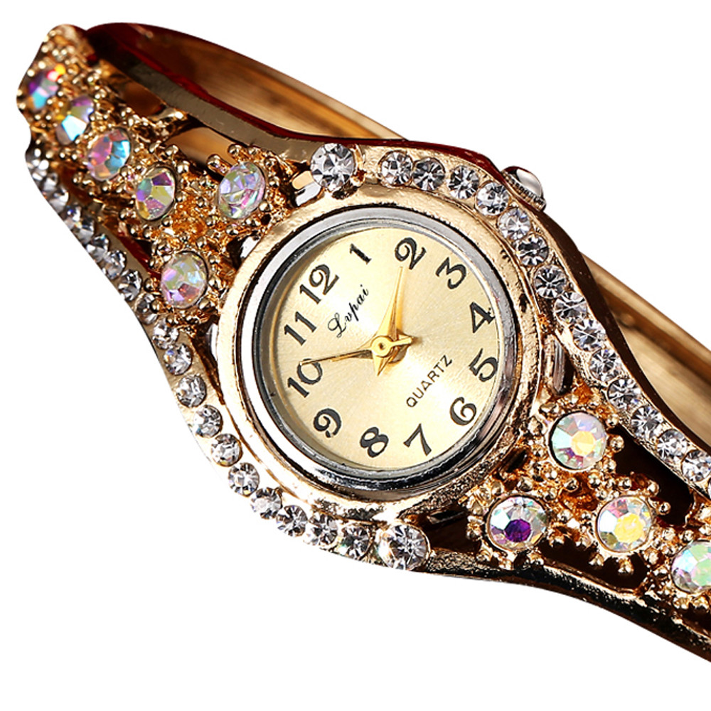 Kadın Lüks Renkli Elmas Çerçev - Jewelry Diamond Watches incelemesi ve fiyatı